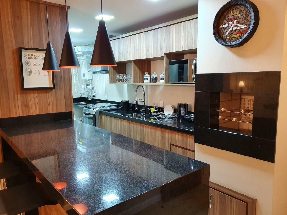 Apto Luxo 800M R. Coberta | 2 Suites | Mobiliado Gramado Bagian luar foto