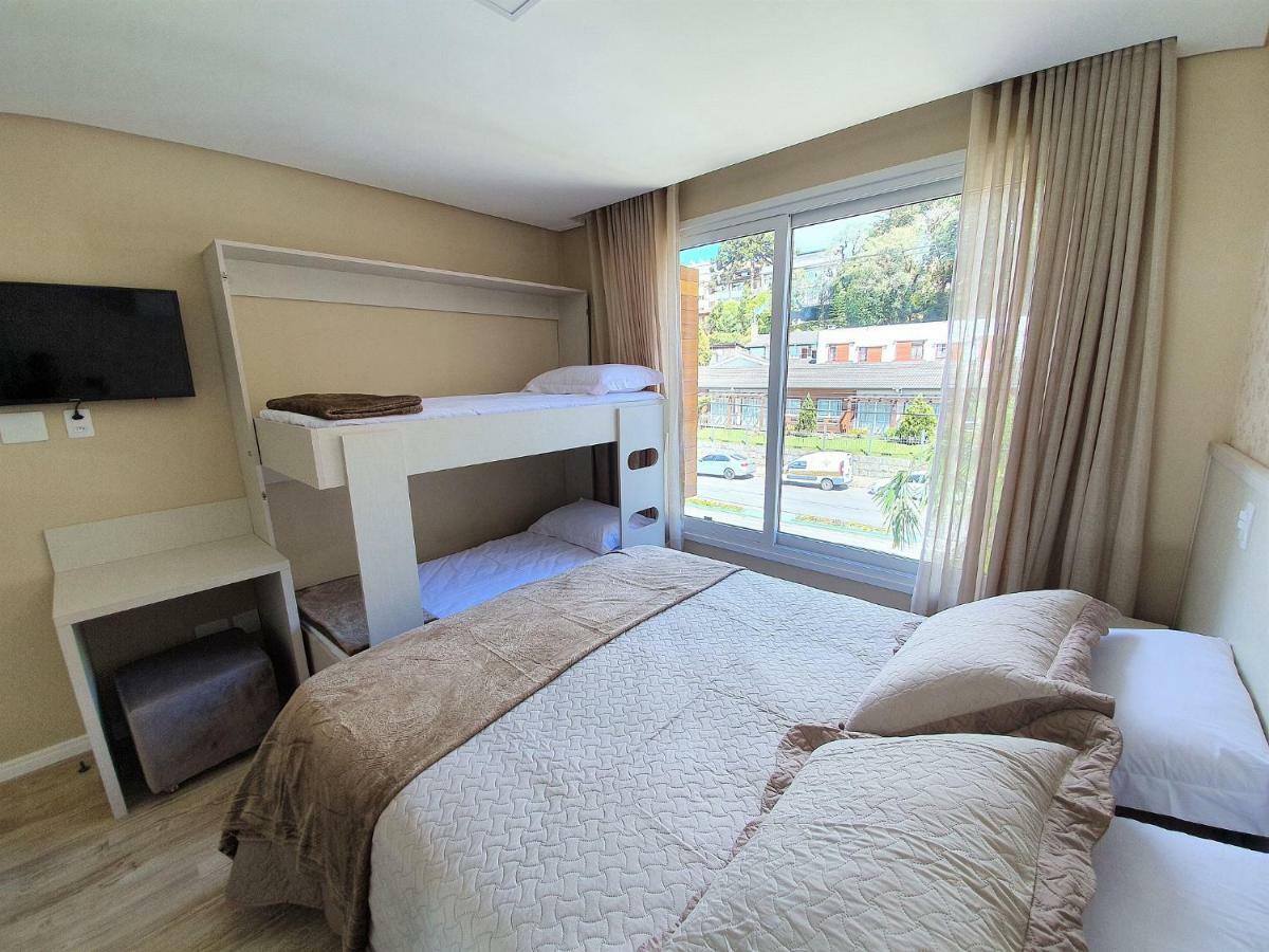 Apto Luxo 800M R. Coberta | 2 Suites | Mobiliado Gramado Bagian luar foto